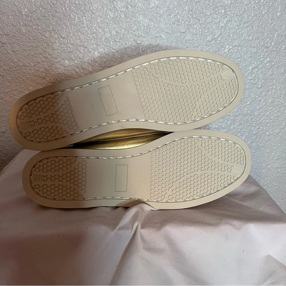 Steve Madden Gold Boat Shoes - Picture 5 of 5